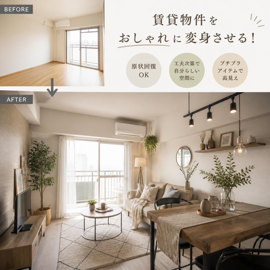 賃貸物件をおしゃれに変身させる！