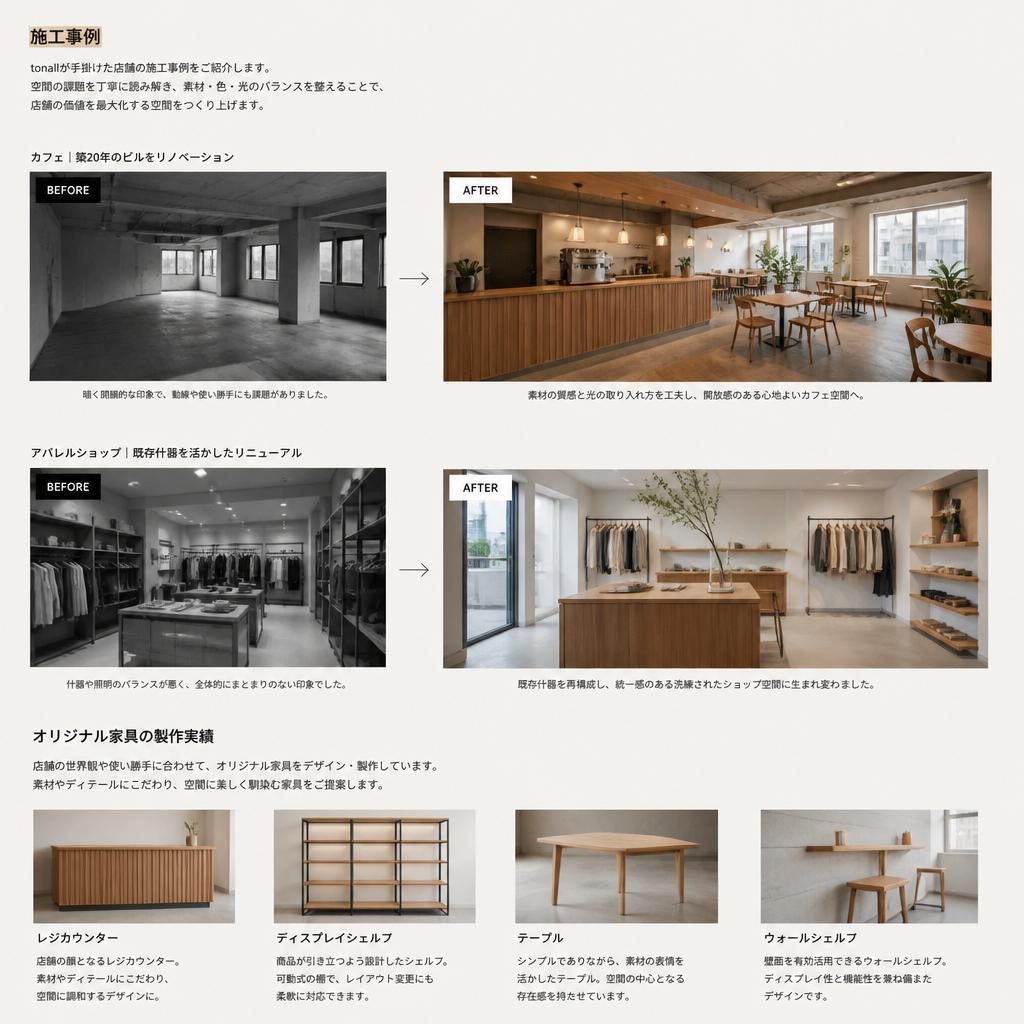 3. 施工・家具製作の実績